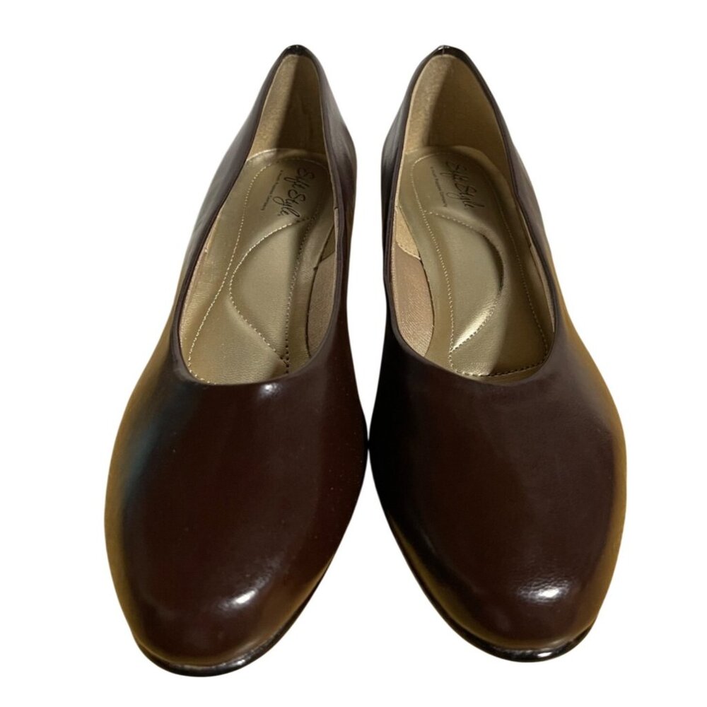 Soft Style by Hush Puppies Angel II Dress Pumps Womens Size 9 M Brown
